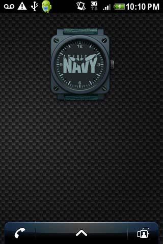 US NAVY ANALOG CLOCK WIDGET