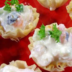 Crumbled Feta Salad Tarts