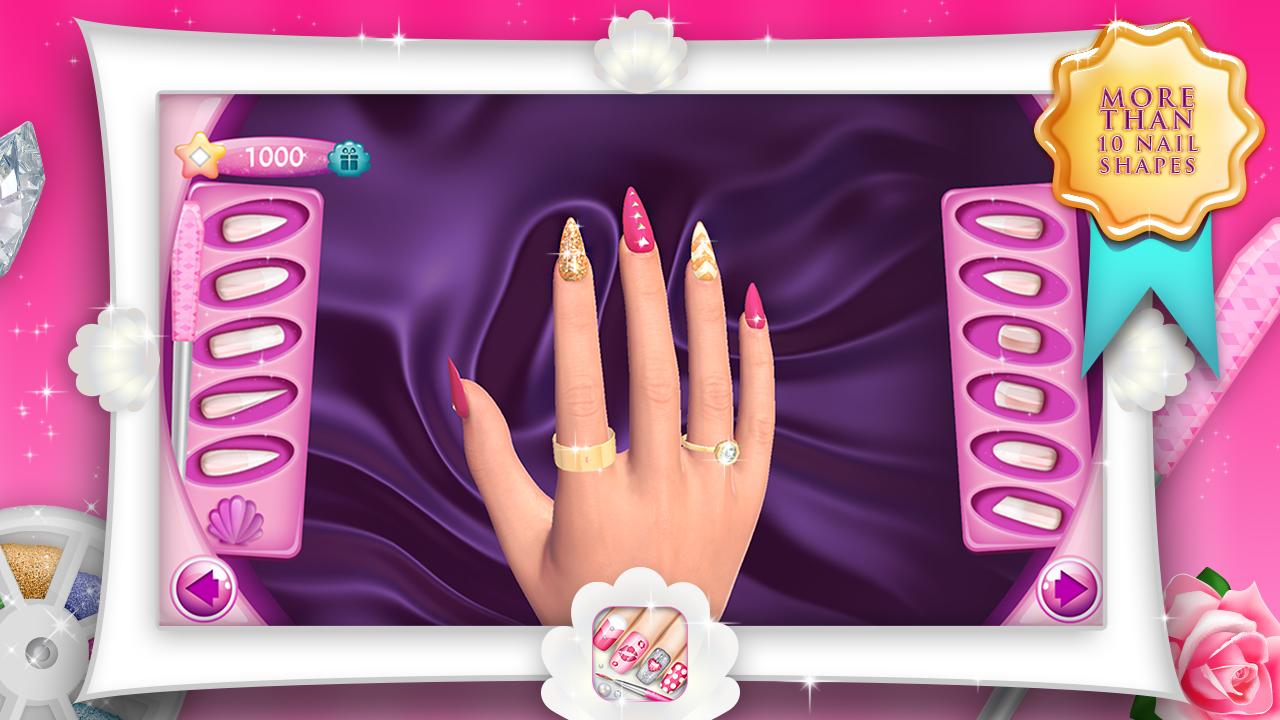 Android application Fashion Nails 3D Girls Game screenshort