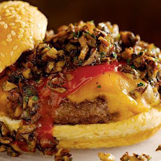 Wild Mushroom Cheeseburger with Chipotle Ketchup