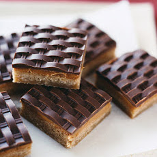 Chocolate Peanut Butter Shortbread Squares