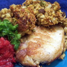Not Really Stuffed-Stuffed Pork Chops