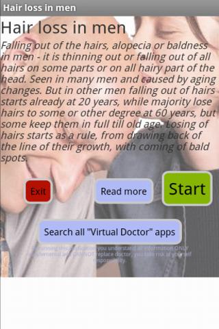 Hair loss in men