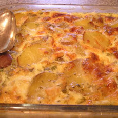 Swedish Ham, Potato, Dill and Cheese Bake