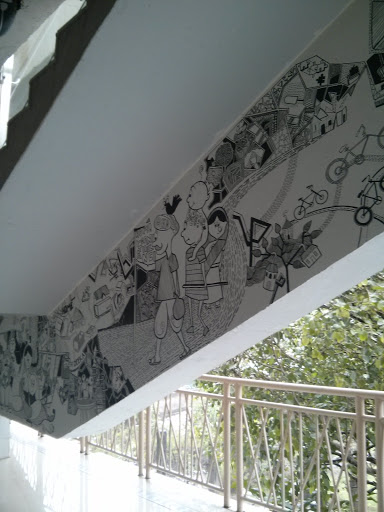 Wall Art Inside Andheri Metro Station
