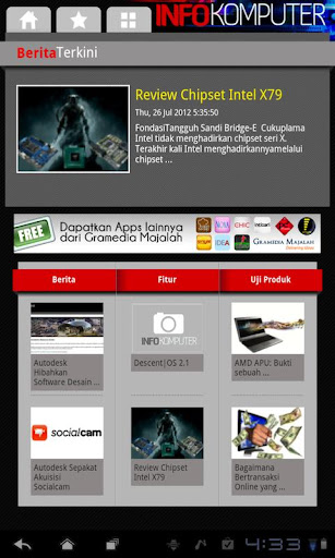 Infokomputer for Tablet