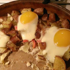 Sunny side Marjoram Breakfast Hash