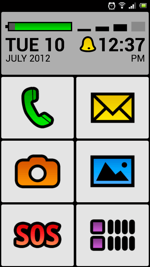 Android application BIG Launcher screenshort