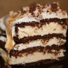 Layered Ice Cream Candy Cake!