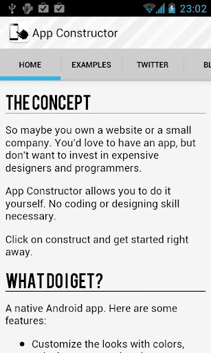 App Constructor Demo