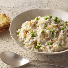 Risotto Bianco with Enoki and Fresh Peas