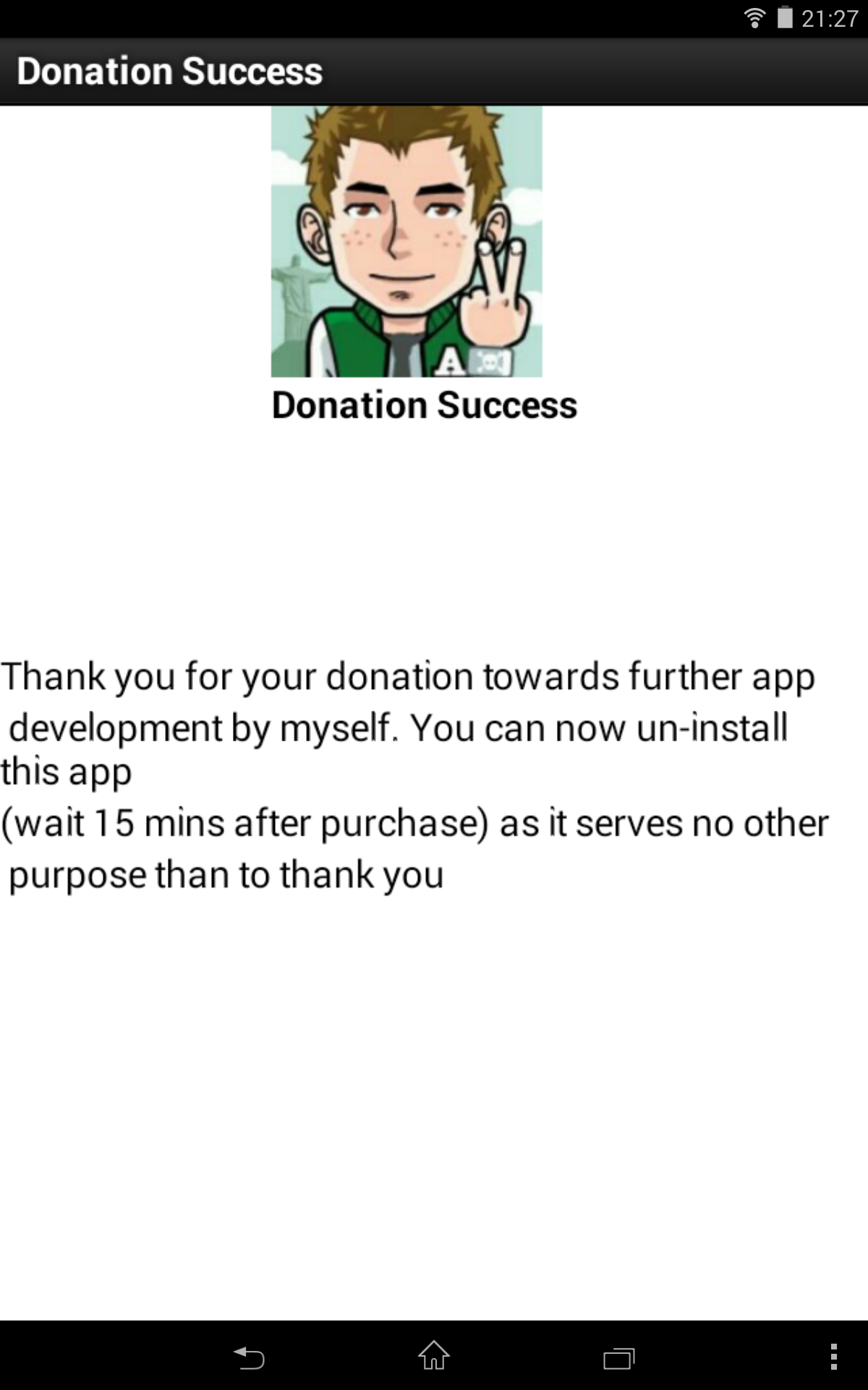 Android application Donate to Shane Hastings screenshort