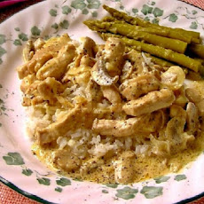 Pork Stroganoff With Three Mustards