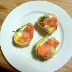 Brie Smoked Salmon Stackers
