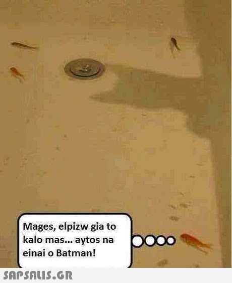 Mages, elpizw gia to kalo mas... aytos na einai o Batman! 