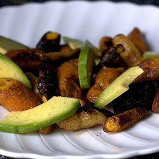 Roasted Carrot and Avocado Salad