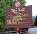 Old Pine Log Indian Town