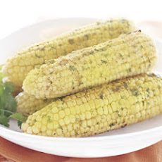 Skillet Corn on the Cob with Parmesan and Cilantro