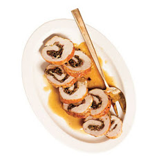 Braised Turkey Roulade with Pancetta, Shallots, and Porcini Gravy