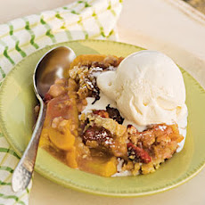 Peach-Raspberry Cobbler