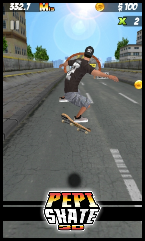 Android application PEPI Skate 3D screenshort