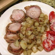Bacon-Wrapped Pork Tenderloin on the Grill or Broiler