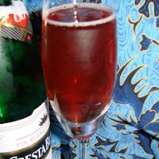 Cranberry Kir Champagne Cocktail