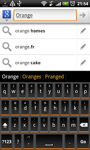 Orange Slate KB Theme - Donate