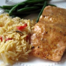 Baklava Salmon (Salmon With Honey, Butter, Walnuts, and Mustard)