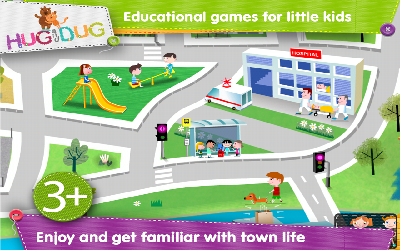 Android application Little Town for children screenshort