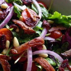 Garden Salad With Cranberries, Pine Nuts, and Bacon