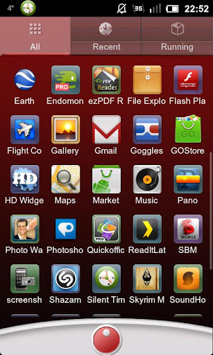 Red White GO Launcher EX Theme