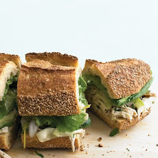 Chicken and Marinated-Zucchini Sandwich