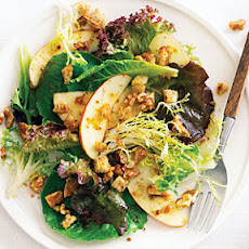 Fall Green Salad with Apples, Nuts, and Pain d'Épice Dressing