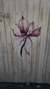 Magnolia Mural on Fence