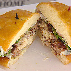 Feta Sun-Dried Tomato Stuffed Prosciutto Burgers