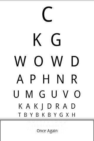 A Simple Eye Chart