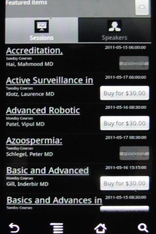 AUA 2011 Courses