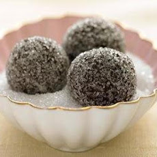 Chocolate-Champagne Truffles in Sparkling Sugar
