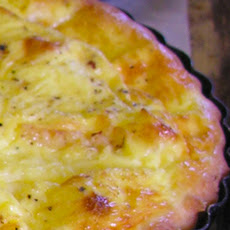 Flamiche au maroilles avec pêche
