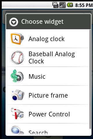 Baseball Clock Widget