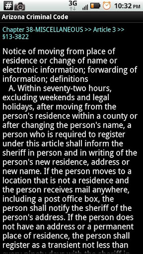 【免費書籍App】Arizona Criminal Code-APP點子