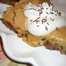 Chocolate Chip Pie With Bourbon Whipped Cream