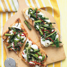 Grilled Pizzas with Asparagus and Sun-Dried Tomatoes