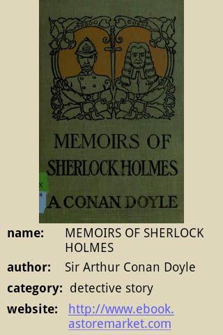 MEMOIRS OF SHERLOCK HOLMES