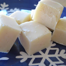 White Chocolate Eggnog Fudge