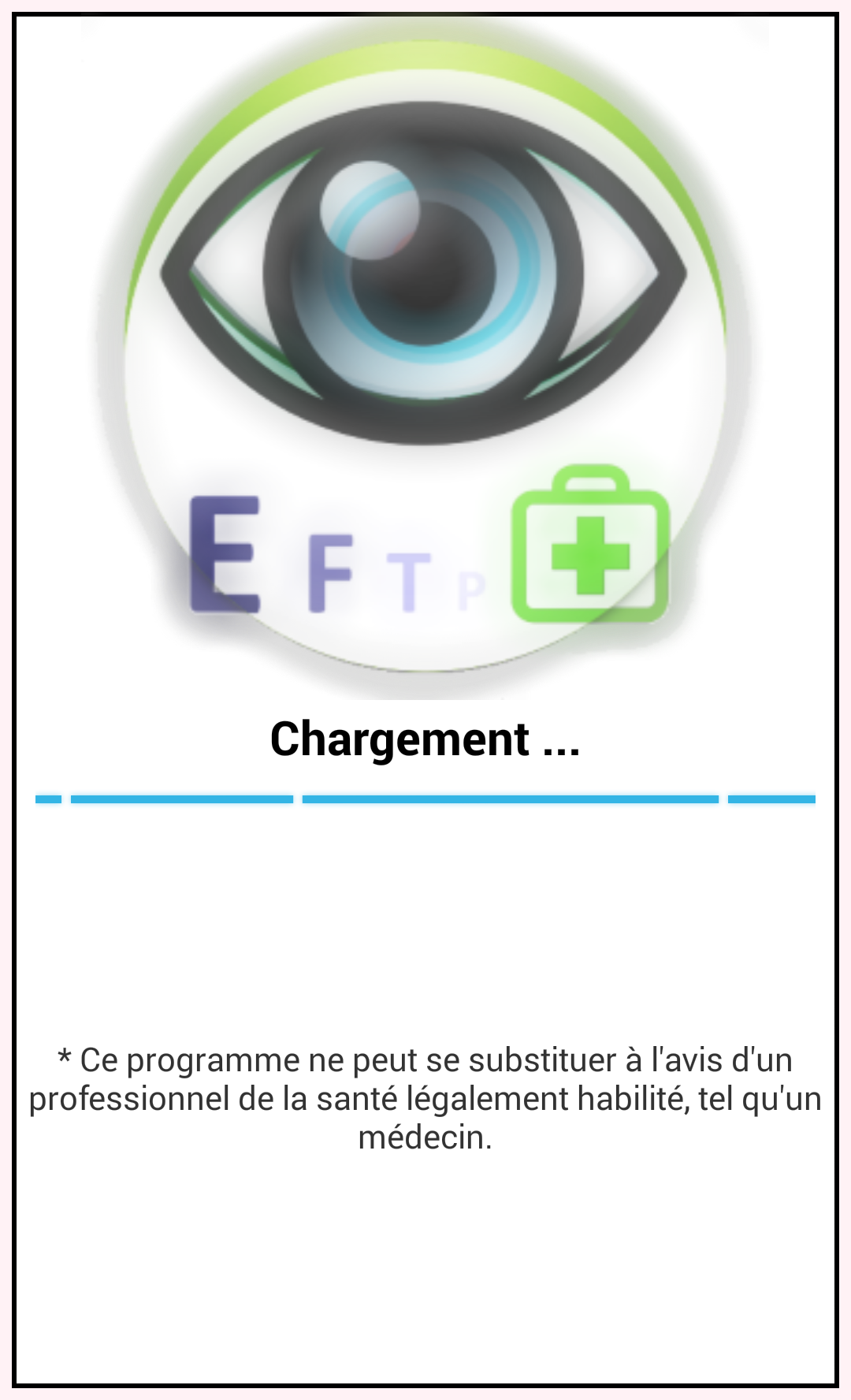 Android application Eye exam Pro screenshort