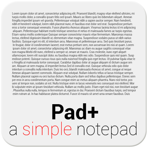 Pad+ a simple notepad LOGO-APP點子