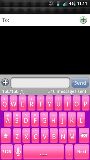 Pink Purple Keyboard Skin