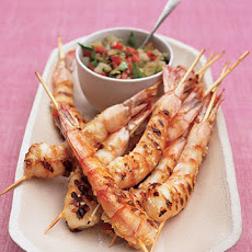 Ginger Shrimp with Charred Tomato Relish
